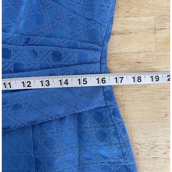 ANNE KLEIN Sheath Dress Cobalt Blue Sleeveless Textured Casual Workwear 12 NEW - Picture 9 of 13